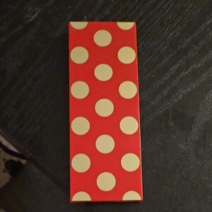 Red and Gold Polka Dot Box